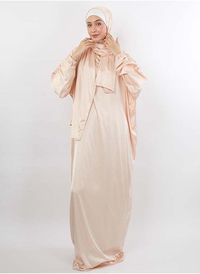 Tie Shop Tie Shop - Plain Satin Isdal - Light Beige For Women 