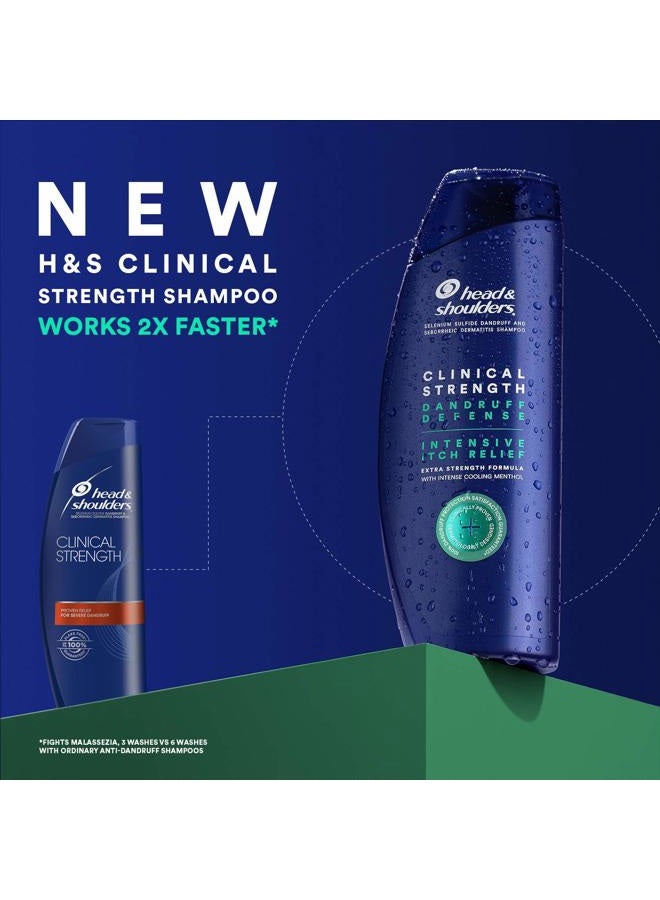 Head & Shoulders Clinical Strength Dandruff Defense Intensive Itch Relief Shampoo, 13.5 Fl Oz, 5.349 Fl Oz - Image 5