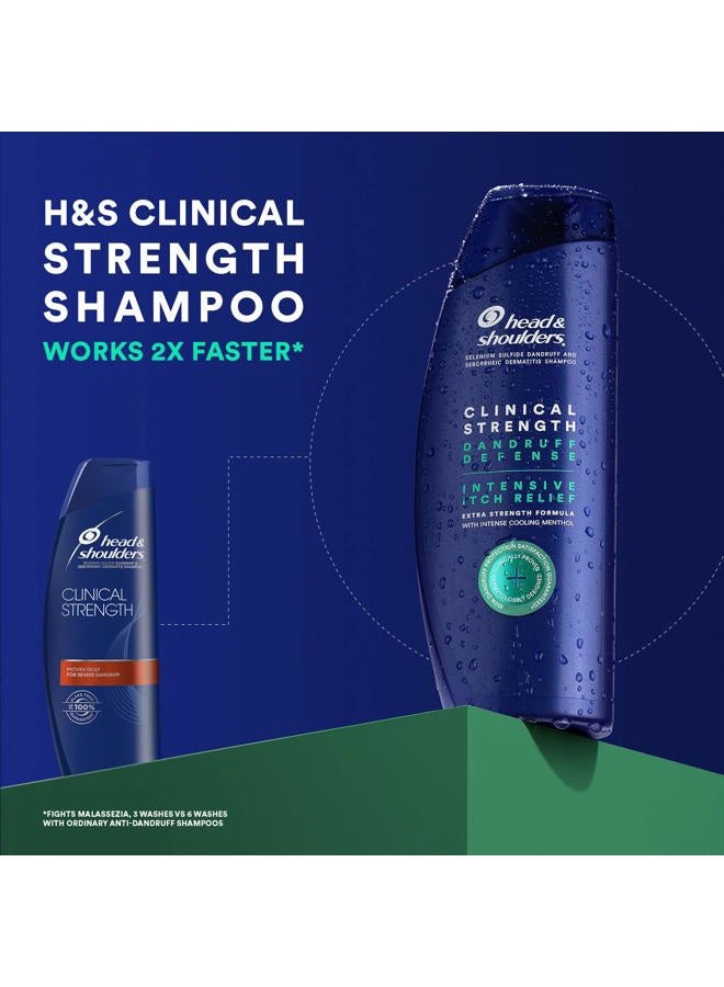 Head & Shoulders Clinical Strength Dandruff Defense Intensive Itch Relief Shampoo, 13.5 Fl Oz, 5.349 Fl Oz - Image 4