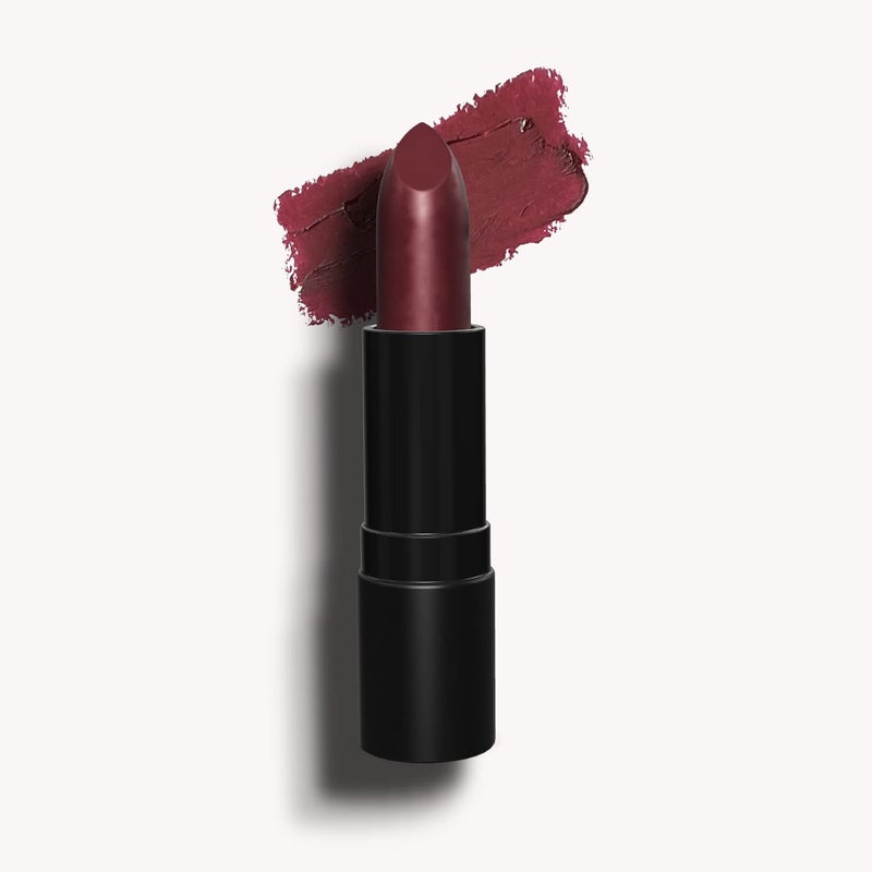 Luxury by Sofia Organic Lipstick  Natural NonToxic Moisturizing LongLasting  Highly Pigmented  Organic Butters Botanical Extracts  Essential Plant Oils  Vibrant Colors Deep Plum