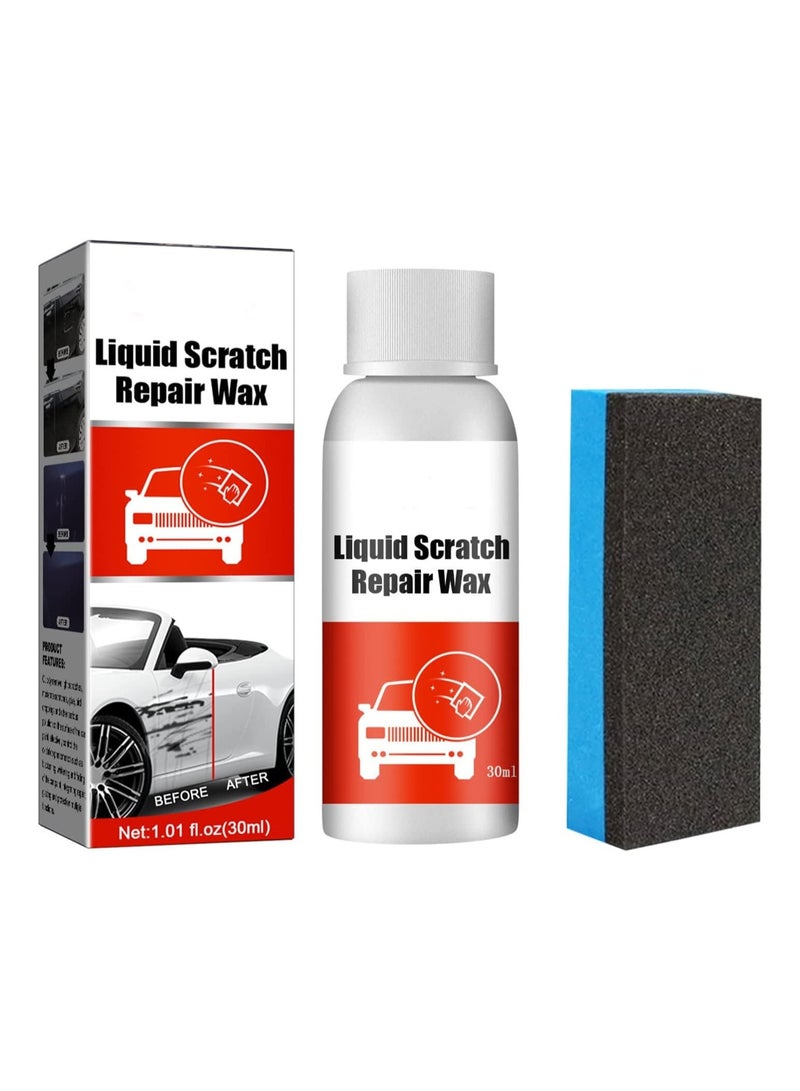 SYOSI Automotive Scratch Repair Waxes, Car Paint Scratch Repair Agent, Care Grinding Polishing Restorer Liquid, Easily Repair Paint, Minor Scrapes Quickly Remover, Polish Paint Restorer(with Sponge) - Image 1