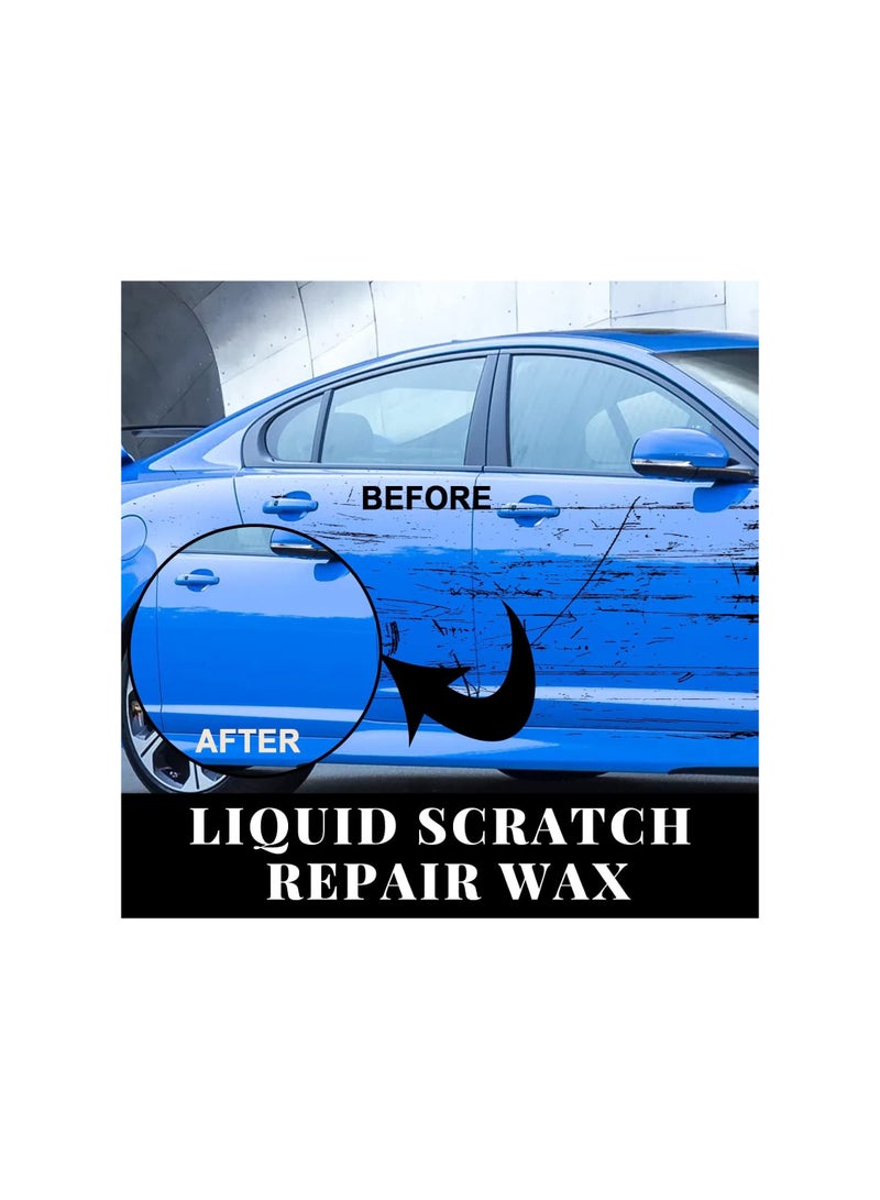 SYOSI Automotive Scratch Repair Waxes, Car Paint Scratch Repair Agent, Care Grinding Polishing Restorer Liquid, Easily Repair Paint, Minor Scrapes Quickly Remover, Polish Paint Restorer(with Sponge) - Image 3