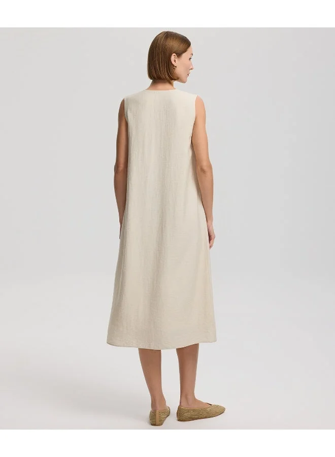 Ipekyol Relaxed Fit V-Neck Dress