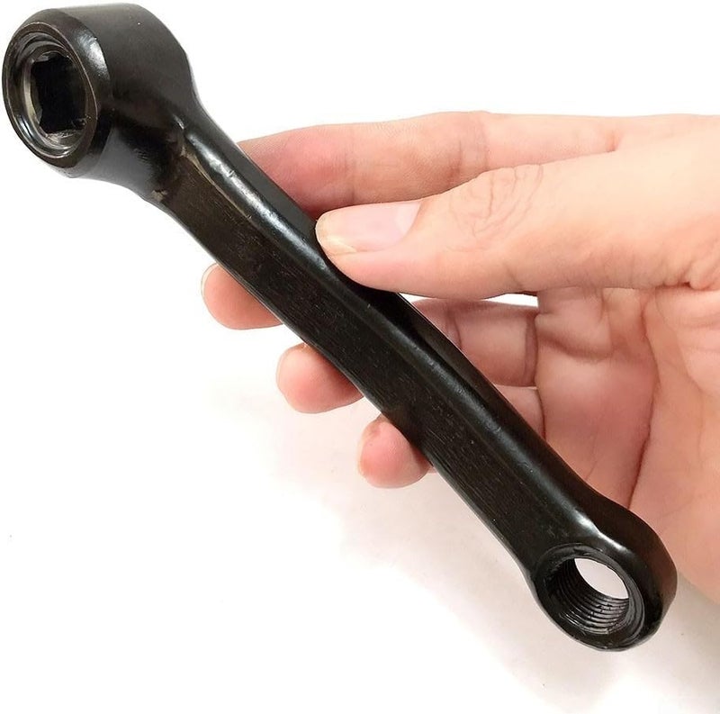 Exercise bike 127mm foot crank accessories Home spinning bike crank, left crank replacement accessories, hole spacing 127 + total length 155 + L left M12 - Image 2