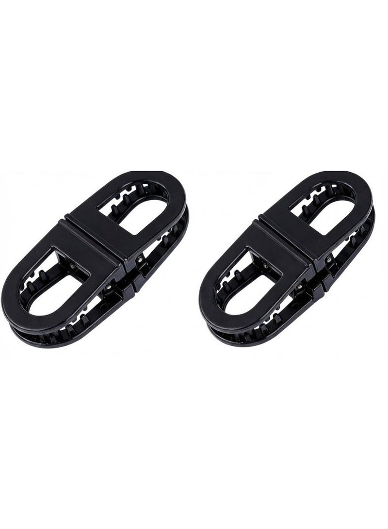 Women's hair clip with a modern design, detachable with a magnetic, elegant clip (2 pieces) - Image 1