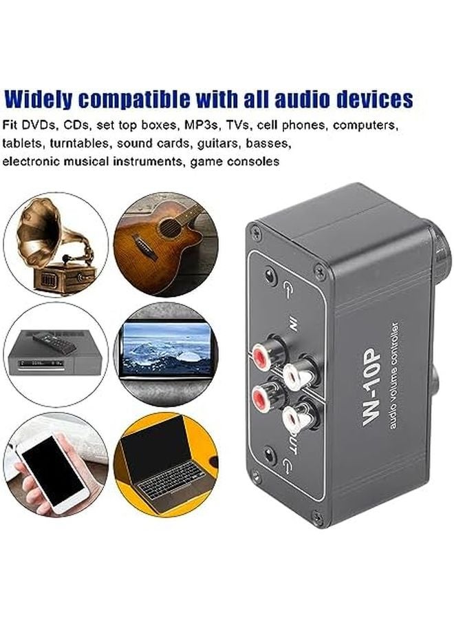 Portable Stereo Audio Preamplifier Headphone Amplifier Volume Controller with Jack and 3.5mm Output - Image 4