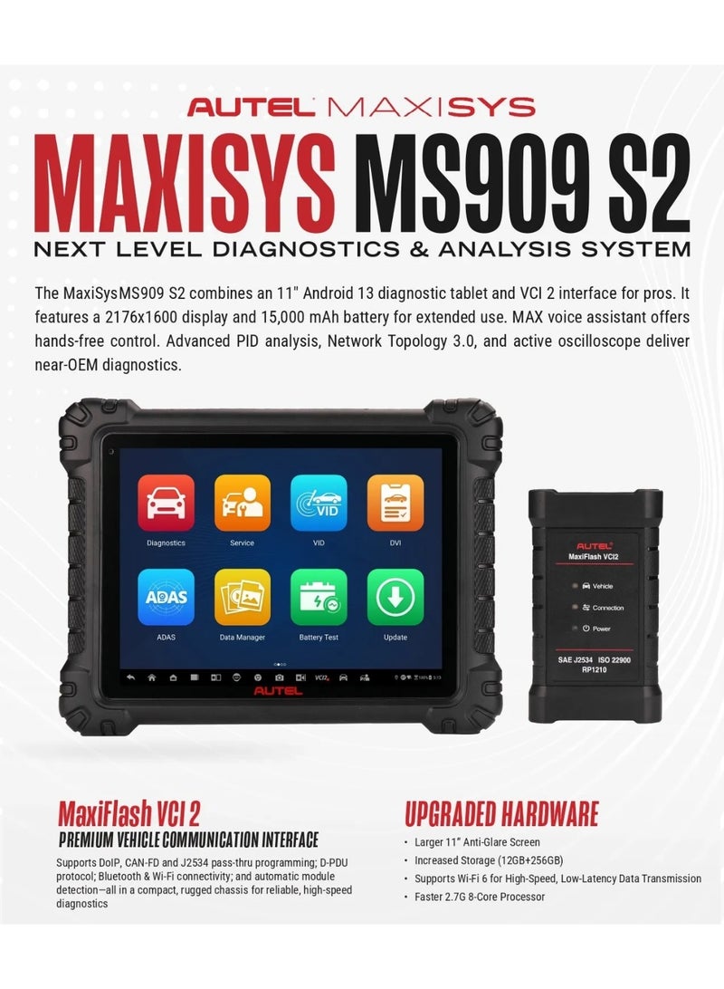 Autel MaxiSys MS909 S2 2025 Upgraded Version - Image 2