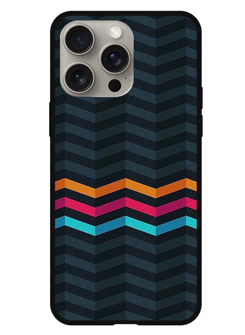 Theodor Protective Case Anti Scratch Shock Proof Bumper Cover For iPhone 15 Pro Max Lines - Image 1