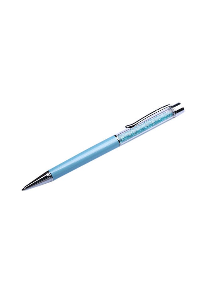 NIBEMINENT Creative Metal Crystal Pen Ballpoint Blue