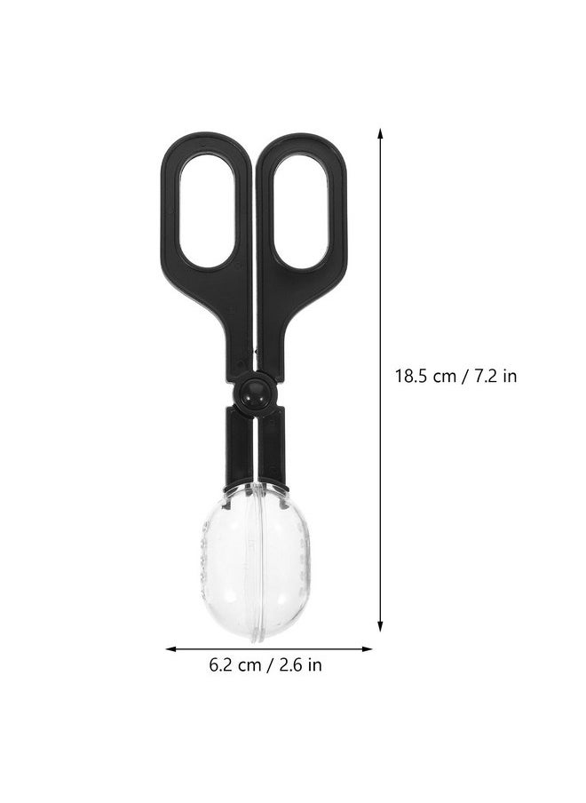balacoo Balacoo Reptichip Reptiles Clip Reptile Feeding Tong Lizard Herp Grabber Reptile Poop Scooper Reptile Supplies Poop Shovel Animal Feeder Grabber Black Crickets for Reptiles Reptile Tong Reptisoil  - Image 2