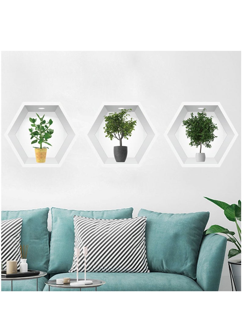 Y&D ملصقات حائط مزروعة في أصص مثالية لغرفة النوم وغرفة المعيشة - Image 4