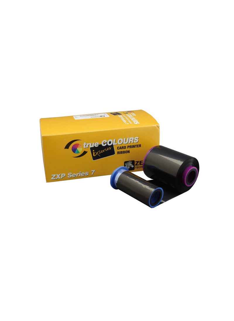 ZEBRA ZXP Series 7 True Colour Card Printer Ribbon Multicolour 800077-740  - Image 1
