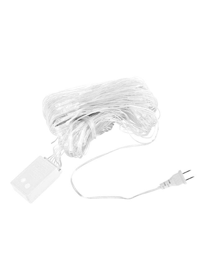 NIBEMINENT 3Mx 2M 200LED String Fairy Lights Net Mesh Curtain Chrismas Wedding Party White 3x2meter - Image 1