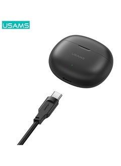 Usams USAMS XD18 TWS Earbuds ENC | BT5.3 Dual-mic | Superb Sound Quality | Sonic Bass | Waterproof | 30+ Hours | Gaming | Comfort Fit | Swift Pairing (Black)  - Image 2