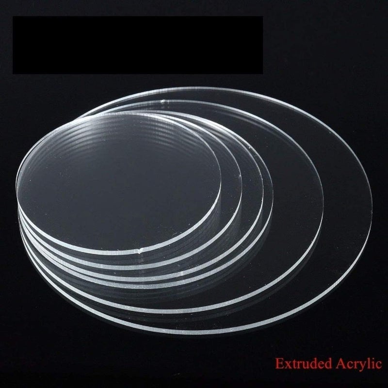Al Raied ARS® 3MM Clear Acrylic Sheet Circle – 10 Inch Diameter Transparent Perspex Round Disc for DIY Crafts, Painting, Signage, Laser Cutting & Home Décor - Image 5