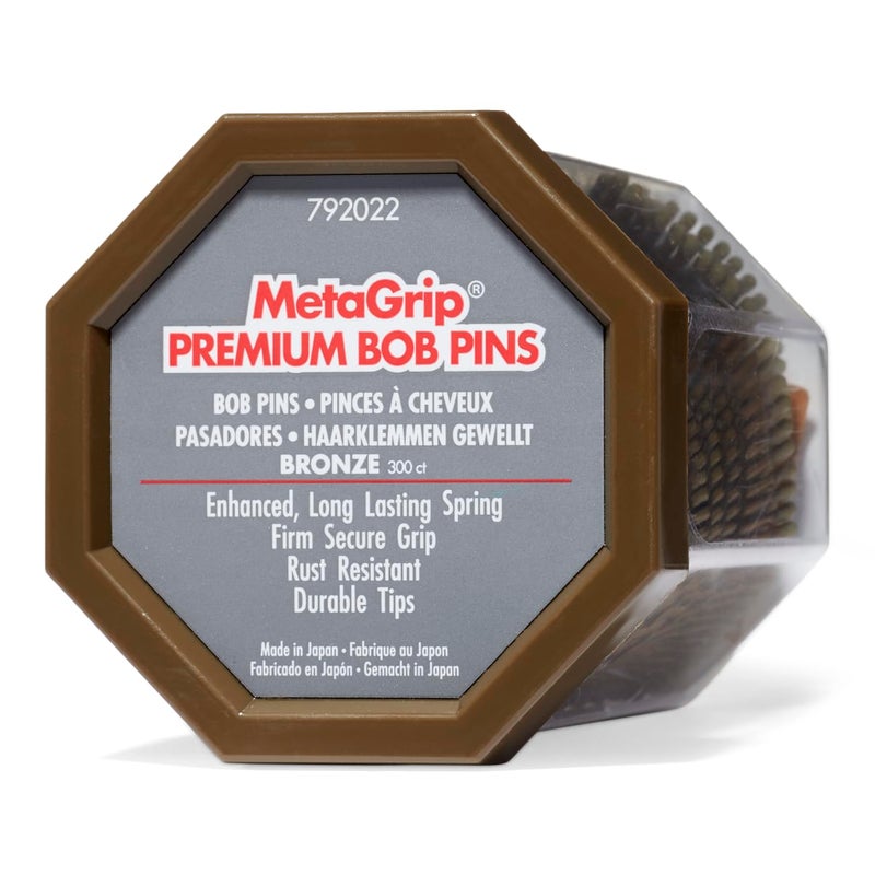 MetaGrip Bronze Premium Bobby Pins, 300 Count - Image 1