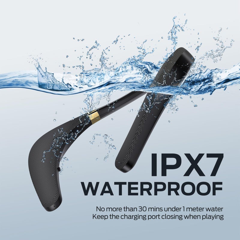 Monster Boomerang Neckband Bluetooth Speaker, Neck Wireless Wearable Speaker with 12H Playtime, True 3D Stereo Sound, Portable Soundwear, IPX7 Waterproof, for Home Sport Outdoor - Image 5