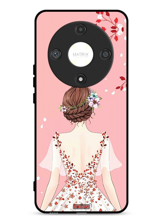 Tolwak Honor X9b 5G Protective Case Cover Standing Girl Art - Image 1