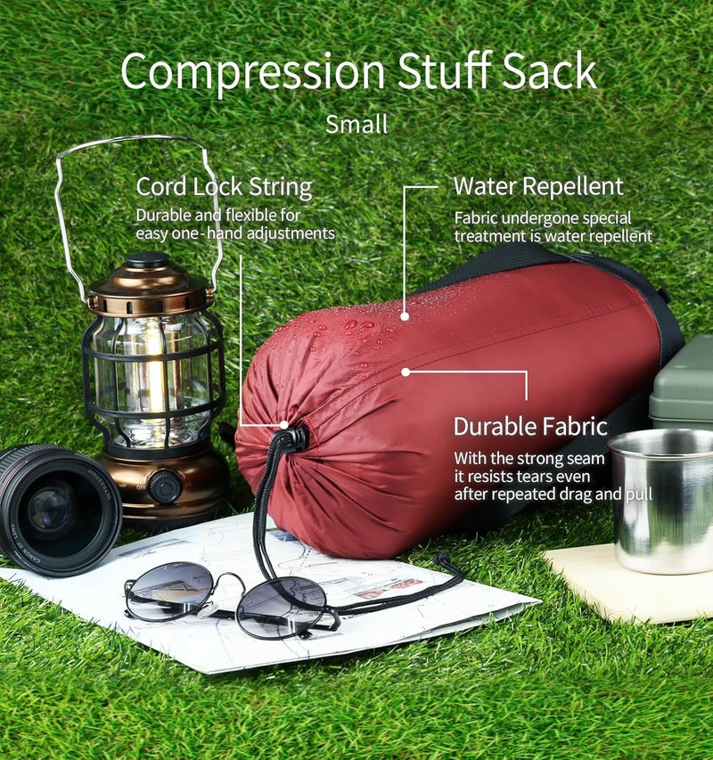 Litume Compression Stuff Sack 6L, 8.5L, 10L, 13L, 16L, Water Resistant Lightweight Compact with Ripstop Fabric Sleeping Bag Sack with Drawstring Closure for Camping, Backpacking, Traveling(E638) - Image 5