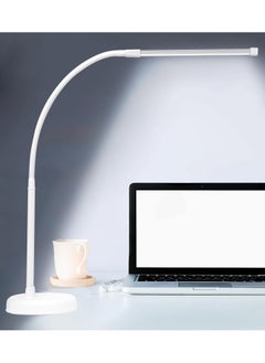 LOOPITYS LED Desk Lamp, Swing Arm Architect Task Lamp with Long Flexible Gooseneck, 3 Color Modes, and USB Adapter, Dimmable Desk Light for Home/Office/Drafting/Reading/Piano  - Image 1