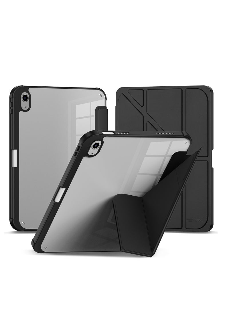 تيرا كفر ايباد تيرا ميني 6 /2021مع حامل قلم ذكي غطاء ذكي رفيع بمسند اسود/شفاف - Image 1