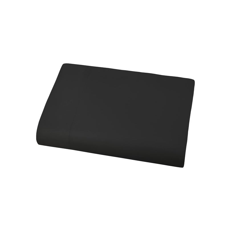 Southshore Fine Living, Inc. Southshore Fine Living Inc King Size Flat Sheets Only Premium Bedding Microfiber Black Sheets CalKing Top Sheet Oversized 132 x 110 Stays Tucked on Deep Pocket Mattresses Black Sheet 