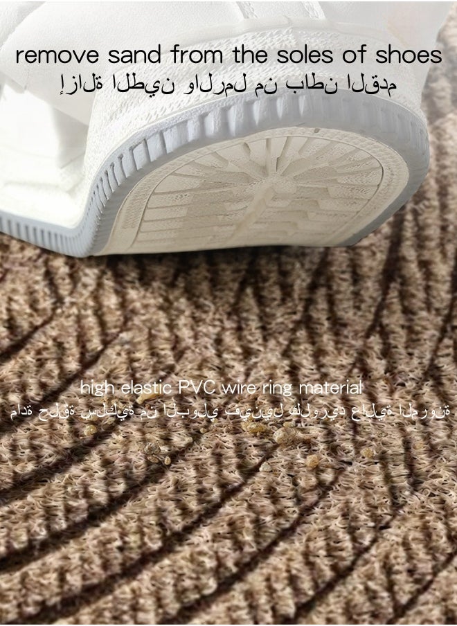SHABILI 45x75cm Large Welcome Doormat,Dust Removal Anti-slip Front Door Mat,Simple Wear-resistant Entrance Mat Door Rugs，Carpet Floor Mat For Indoor Outdoor Home Office Decor  - Image 3