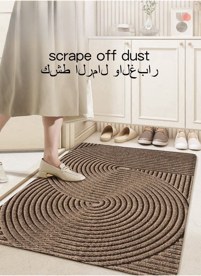 SHABILI 45x75cm Large Welcome Doormat,Dust Removal Anti-slip Front Door Mat,Simple Wear-resistant Entrance Mat Door Rugs，Carpet Floor Mat For Indoor Outdoor Home Office Decor  - Image 2