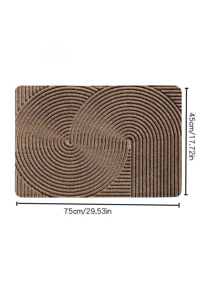 SHABILI 45x75cm Large Welcome Doormat,Dust Removal Anti-slip Front Door Mat,Simple Wear-resistant Entrance Mat Door Rugs，Carpet Floor Mat For Indoor Outdoor Home Office Decor  - Image 5