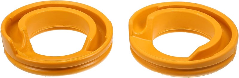 X AUTOHAUX 2 Pcs Yellow Rear Lower Suspension Coil Spring Insulator No.13322648 for Buick Regal 2014-2017 - Image 1
