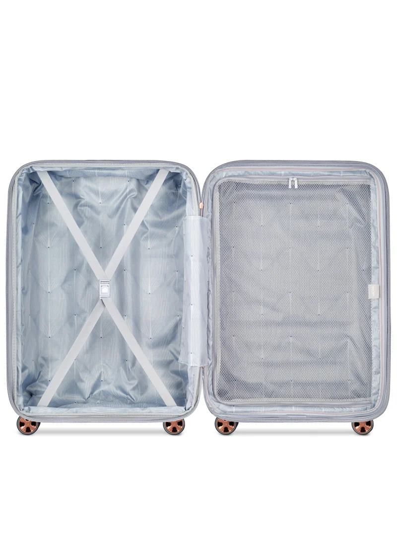 DELSEY Paris Helium Shadow 5.0 70cm Hardcase 4 Double Wheel Check-In Luggage Trolley Platinum - 00287881911
