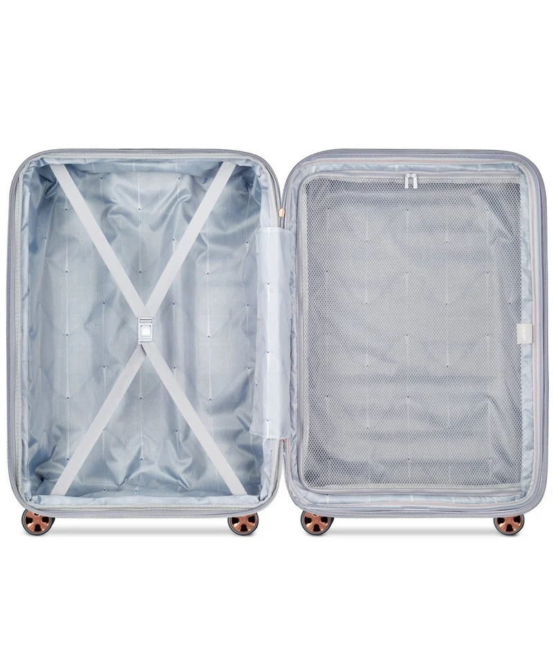 DELSEY Paris  Helium Shadow 5.0 - 70 Cm Hardcase 4-Double Wheeled Check-In Luggage Trolley - Platinum  | Best Price UAE