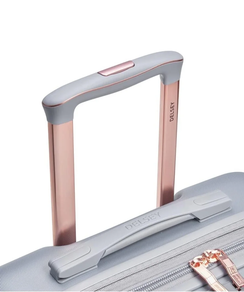 DELSEY Paris  Helium Shadow 5.0 - 70 Cm Hardcase 4-Double Wheeled Check-In Luggage Trolley - Platinum  | Best Price UAE