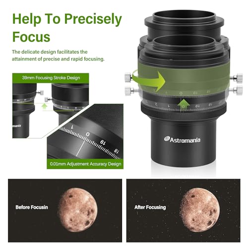Astromania 2" Helical Micro Focuser with M48-thread and 0.1mm Scale for Telescope - sharper Planets in Any Telescope - Image 3