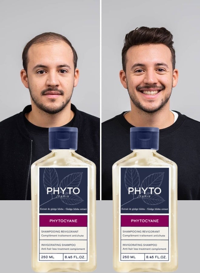 Phyto 2 Pieces Phyto Paris Hair Loss Shampoo Women And Men Invigorating 250ML - Image 1