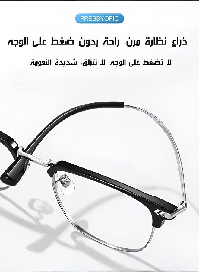 نظارات قراءة مضادة للضوء الأزرق مع تكبير تلقائي/ذكي - Image 5