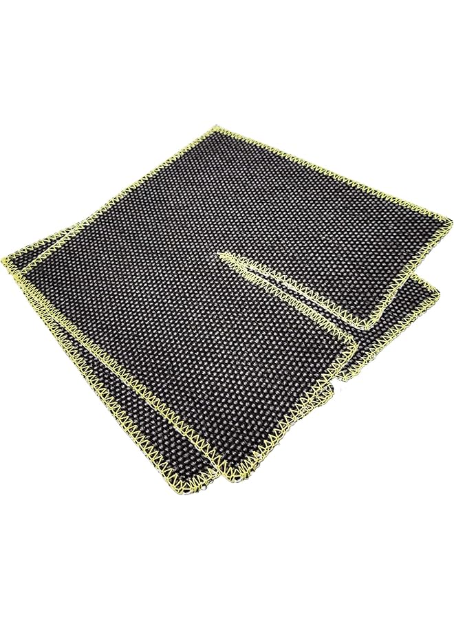 erorex 2 Pcs Soldering Mat Plumbers Brazing Pad Wrap Around Pipe Design For Heat Insulation Flame Retardant Welding Protection 25X25Cm Each - Image 1