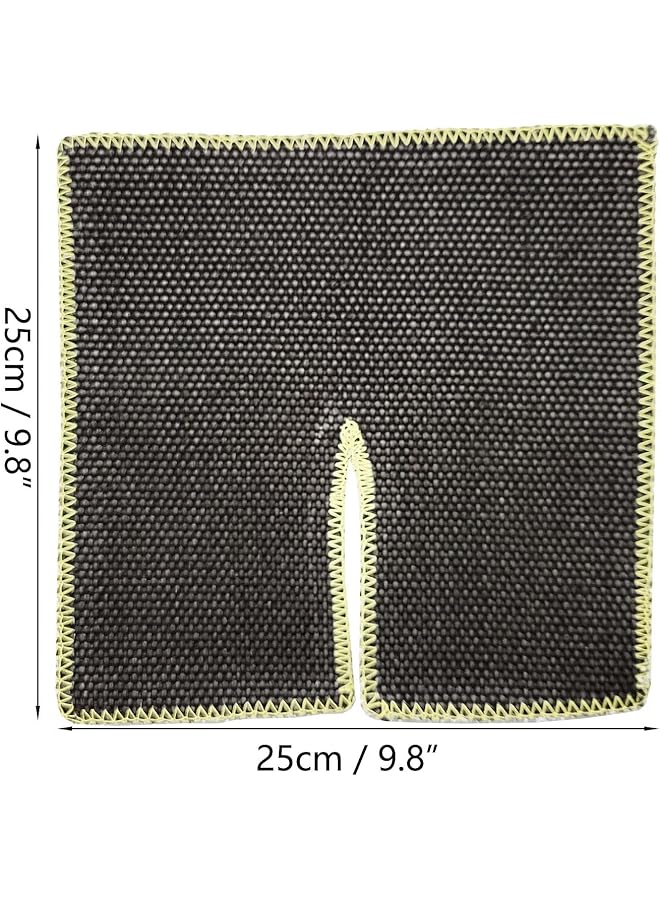 erorex 2 Pcs Soldering Mat Plumbers Brazing Pad Wrap Around Pipe Design For Heat Insulation Flame Retardant Welding Protection 25X25Cm Each - Image 3