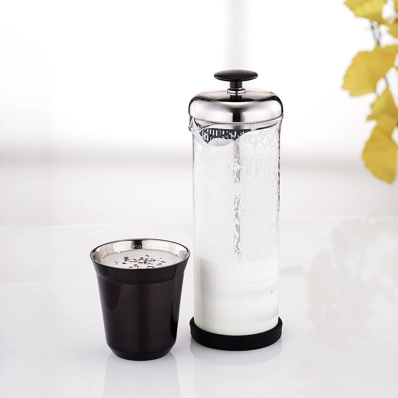 EASYWORKZ Stainless Steel Espresso Cup 2pcs Set Double Wall Insulated Metal Demitasse Cups (Black, 5 oz) - Image 3