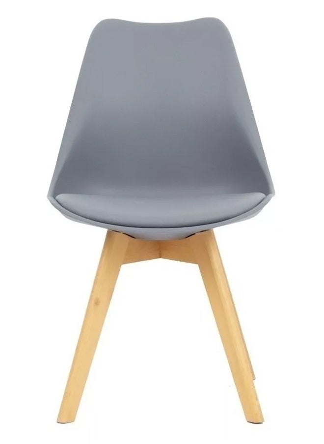 Taimi Nordic Style Office Chair Ergonomic Comfortable Desk Chair with Padded Seat Dining Room Living Room Computer Chair gray  - Image 2