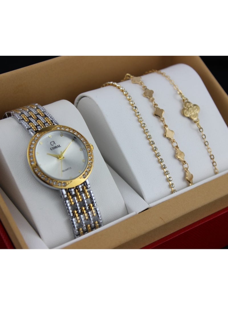 Reclaim with Argireline Women's evening watch set 