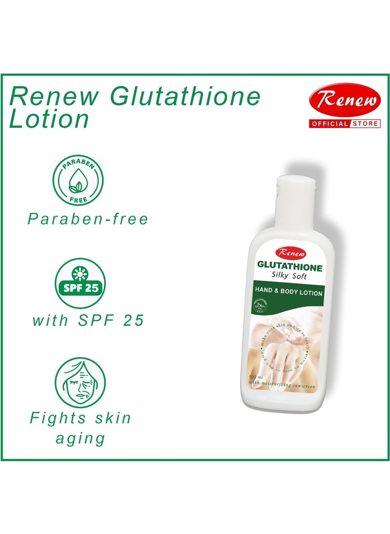 Renew Gluthathione Silky Soft Hand And Body Lotion - 100ml  - Image 3