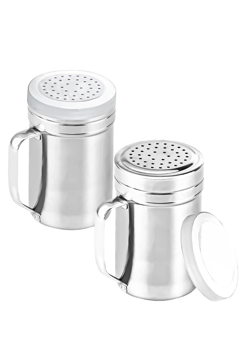 أوزيغالور 2 قطعة من ملقحات الصلصاد والبلبر مصنوعة من المعدن مع حفرة العصا والغطاء (كبير-14 أوز) - Image 1