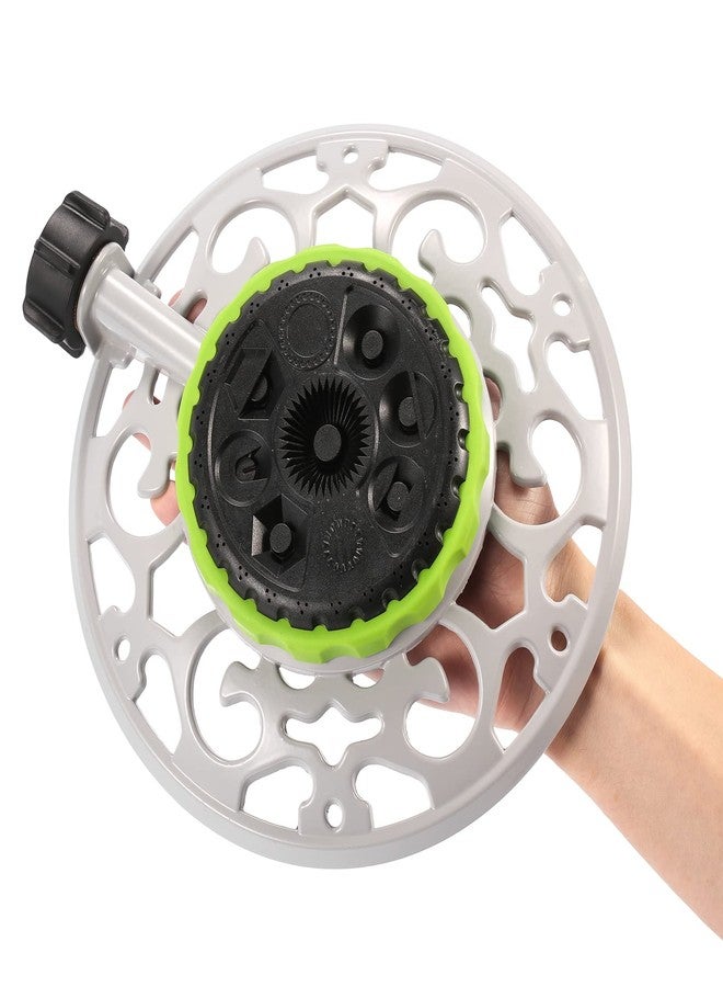 Sanpaint Turret Pattern Sprinkler, 8-Pattern Stationary Water Sprinkler on Metal Decorative Base for Watering Small and Large Yards, Lawns, Garden or Odd Shaped Areas - Image 2