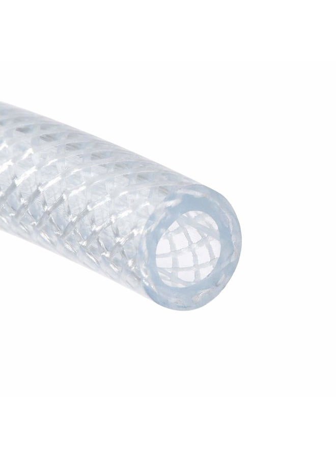 uxcell PVC Tubing 1/4 Inch X 6.6 Ft Clear Braided Flexible Heavy-Duty Hose Tube - Image 3