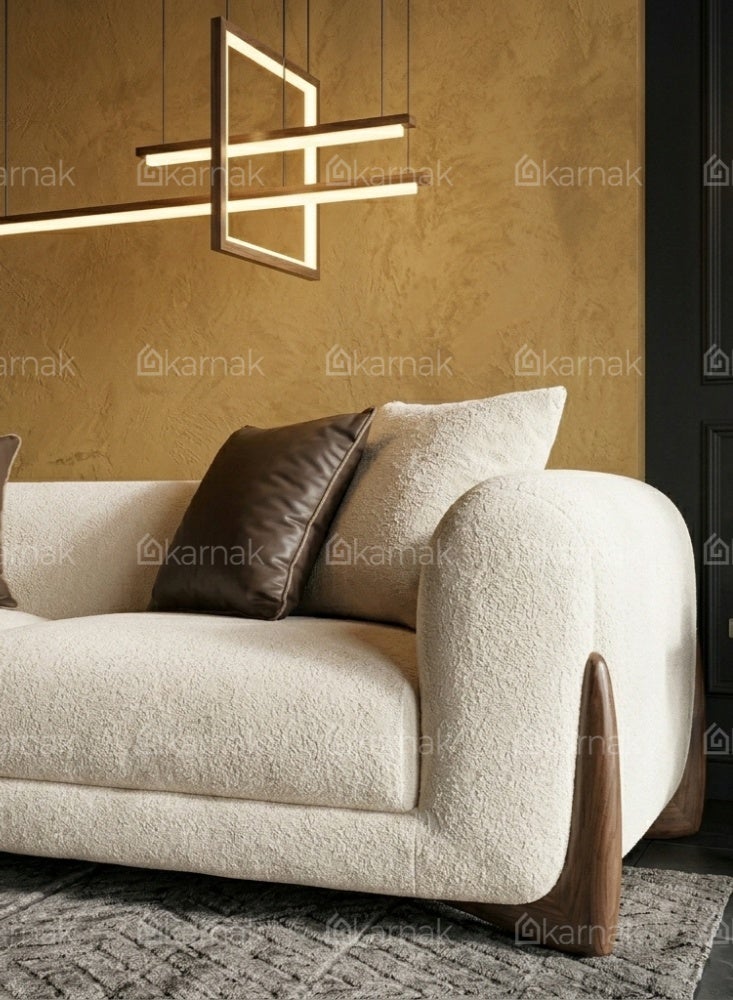 KARNAK Nivex 2 Seater Sofa Beige - Image 3