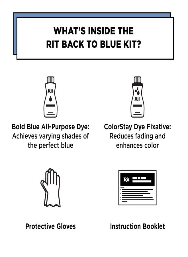 Rit Back to Blue Denim Dye Kit - Image 2