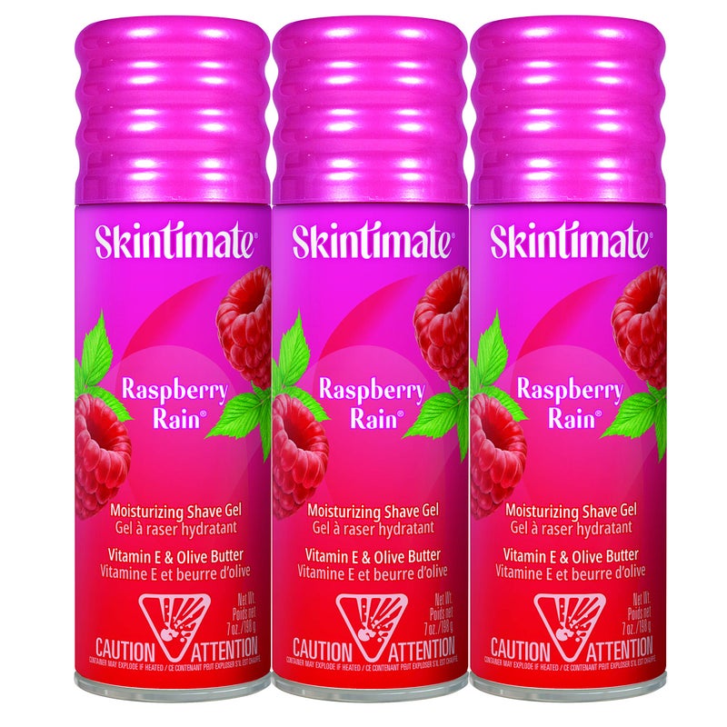 Skintimate جل حلاقة سكينيتميت بنكهة التوت البري للنساء، عبوة 3 | كريم حلاقة سكينيتميت للنساء، كريم حلاقة نسائي، كريم حلاقة، رغوة حلاقة، جل حلاقة نسائي، عبوة من 3، 7 أونصة لكل منها - Image 1