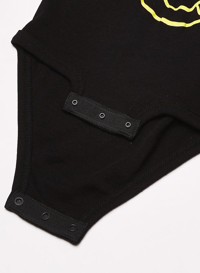 Nirvana unisex baby Nirvana Smiley Onesie, Black, 6 Months and Toddler T Shirt Set, Black, 12 US - Image 3