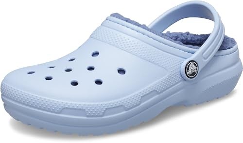 Crocs Toddler and Kids Classic Lined Clog, Blue Calcite, 5 Toddler - Image 1